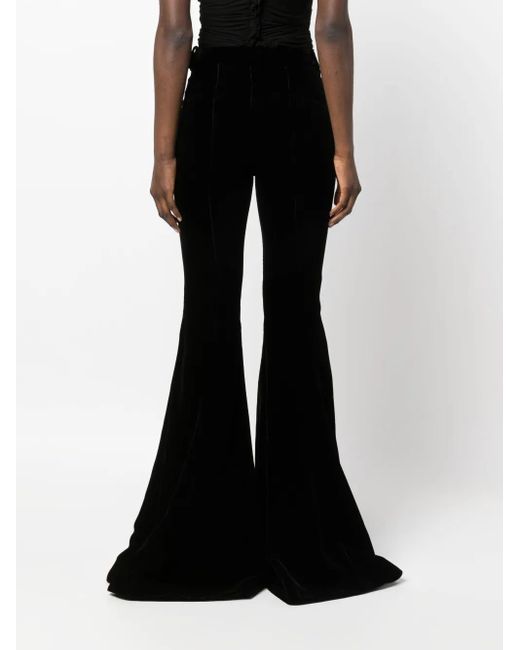 Saint Laurent Black High-Waisted Flared Trousers