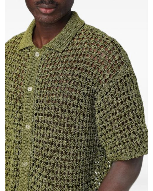 Bonsai Green T-Shirt En Crochet for men
