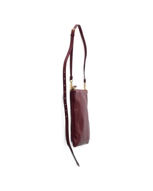 Prada Purple Nappa-Leather Mini Shoulder Bag