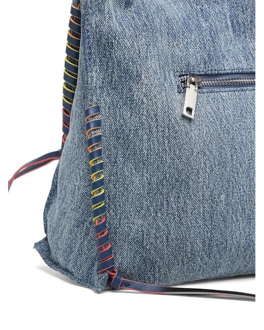 Desigual Blue Denim Tote Bag