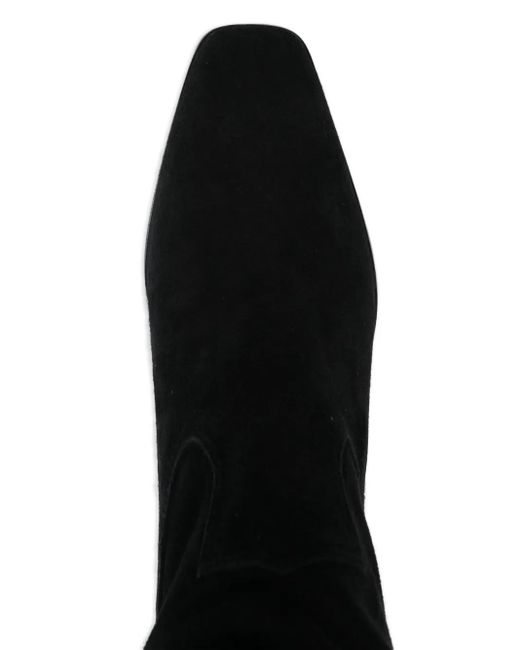 Aquazzura Black Nomad 50 Over-The-Knee Suede Boots