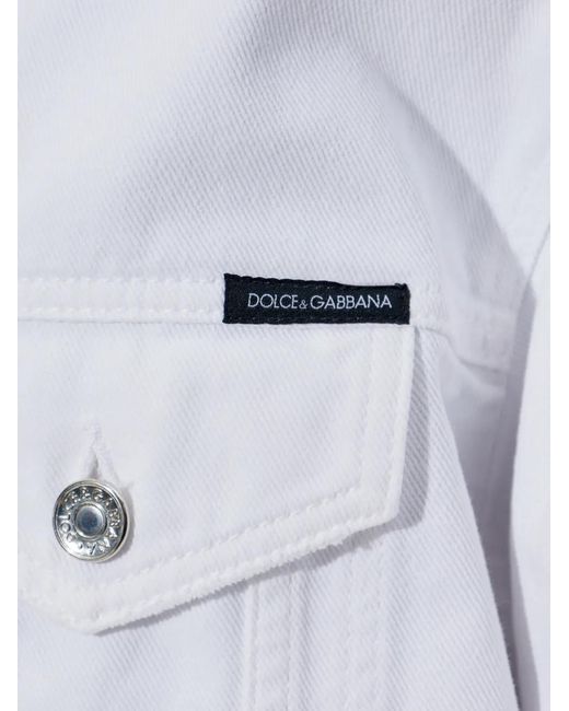 Dolce & Gabbana White Denim Jacket