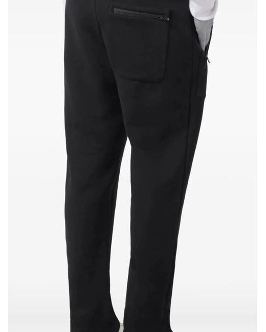 Paul & Shark Black Supima Cotton Alcantara Trousers for men