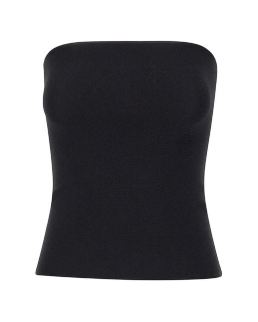 Entire studios Black Bandeau Sleeveless Top