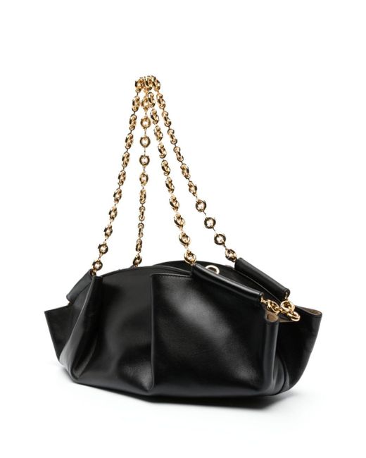 Loewe Black Small Paseo Leather Shoulder Bag