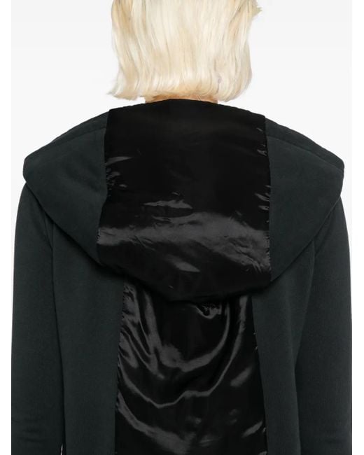 MM6 by Maison Margiela Black Hooded Zip-Up Jacket