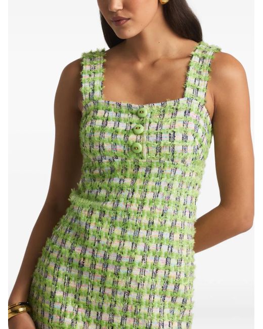 Vestido a cuadros St. John de color Green