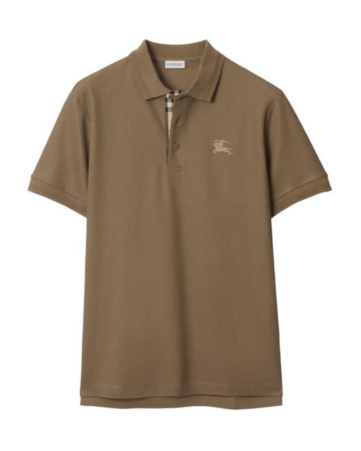 メンズ Burberry エンブロイダリー ポロシャツ Brown