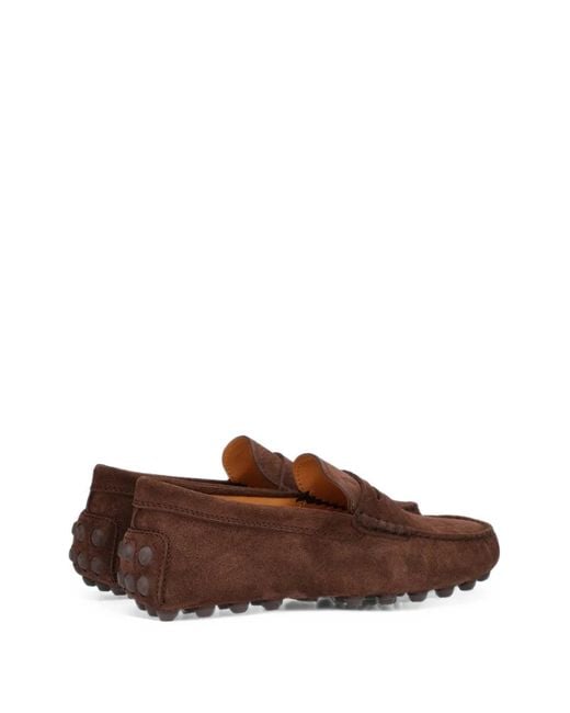 Tod's Brown Gommino Bubble Loafers for men