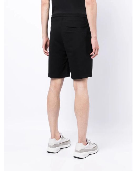 HUGO Black Logo Patch Shorts for men