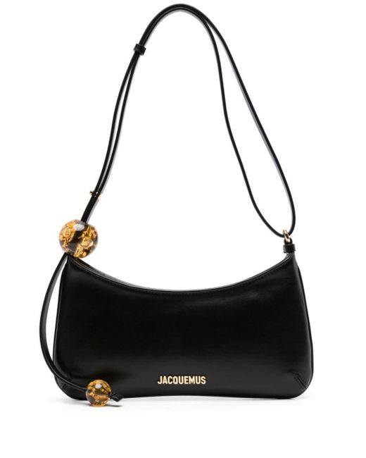 Jacquemus Black Le Bisou Perle Leather Shoulder Bag - Women's - Calf Leather