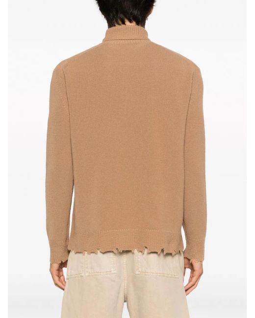 Laneus Wollen Sweater in het Brown voor heren