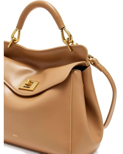 JW PEI Brown Lucia Top-Handle Tote Bag