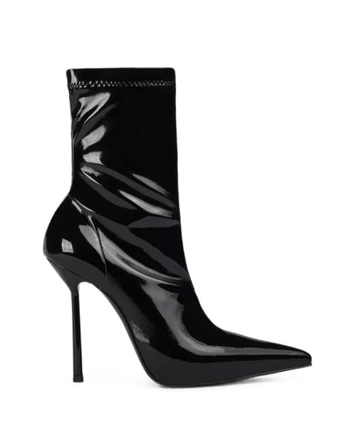 Le Silla Black Bella Pointed-Toe Ankle Boots