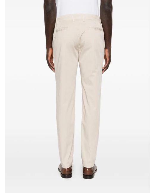 Eleventy White Button Trousers for men