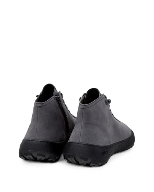 Camper Blue Peu Serra Nubuck Leather Ankle Boots for men