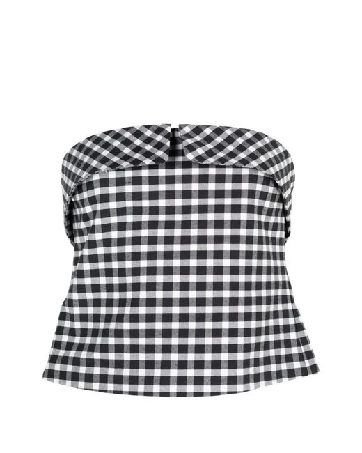 Posse White Chiara Strapless Top