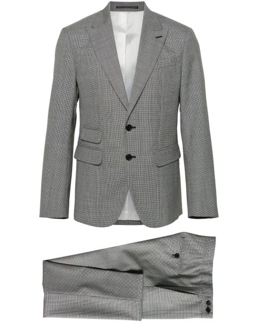 メンズ DSquared² London ハウンドトゥース スーツ Gray