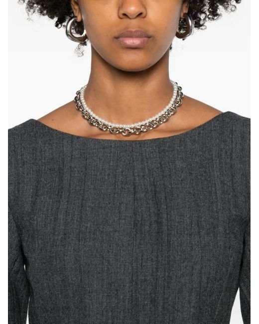 Our Legacy Gray Firm Mini Dress