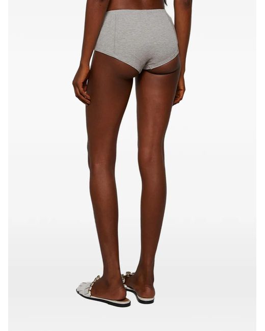 Natasha Zinko Gray Logo-Patch Briefs