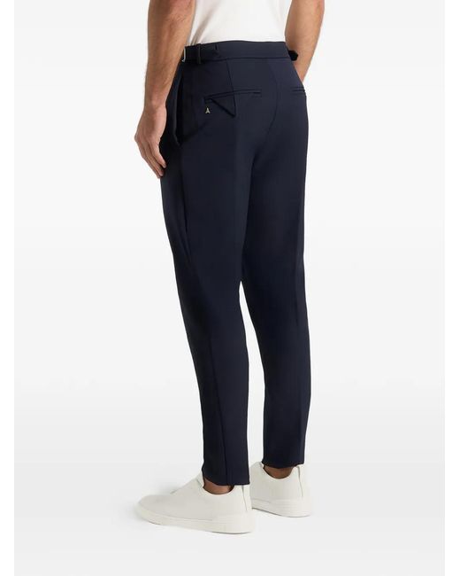 Manière De Voir Blue Aiden Slim-Fit Trousers for men