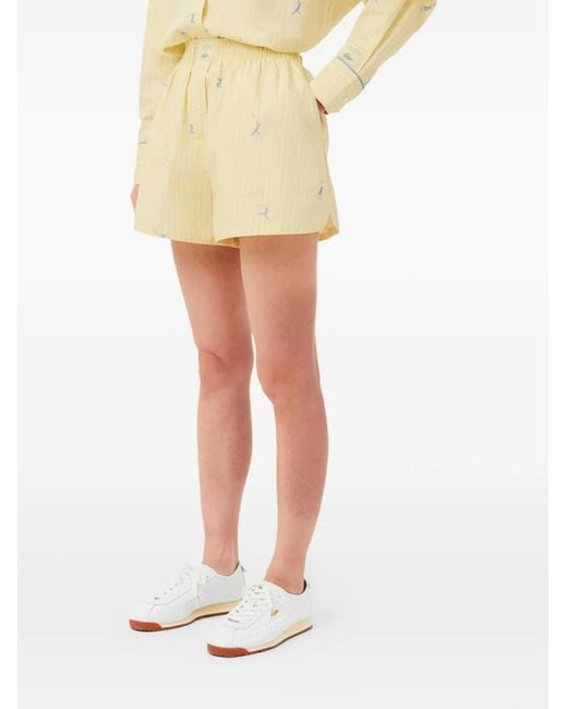 Lacoste Natural Striped Bermuda Shorts