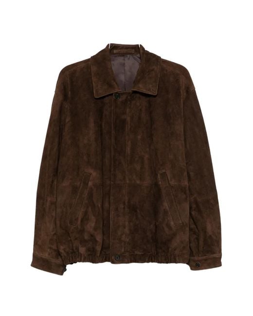 Ssstein Brown Suede Jacket for men