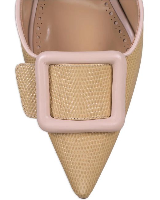 Manolo Blahnik Pink Mayslibi Slingback Pumps