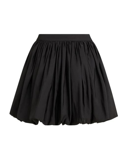 Karl Lagerfeld Women's Black Plated Mini Skirt