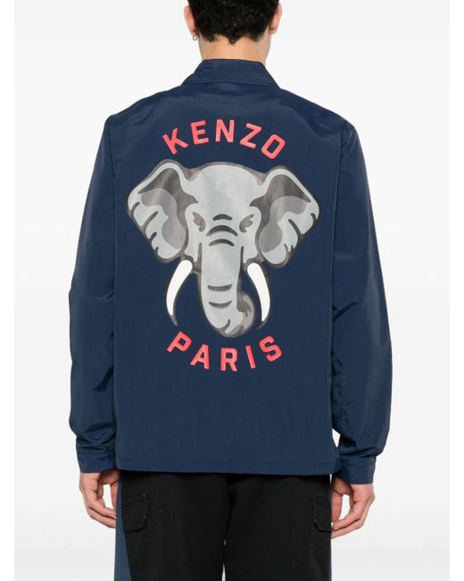メンズ KENZO Elephant シャツジャケット Blue