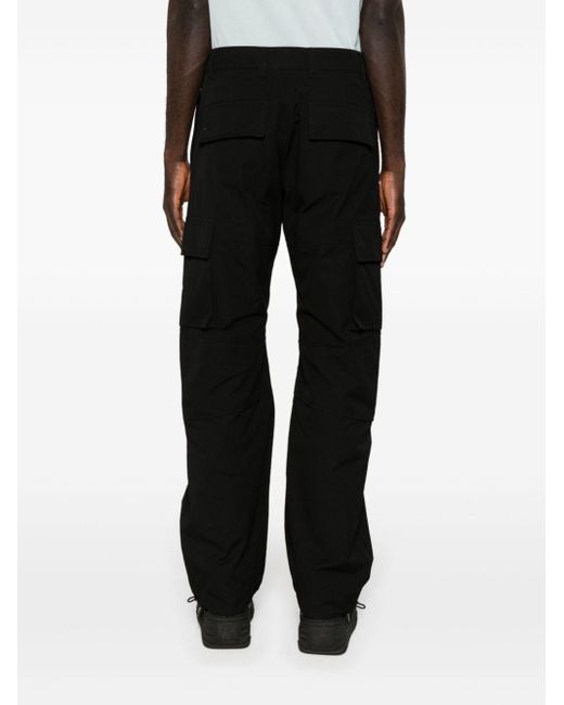 Givenchy Black Ripstop Cotton Cargo Trousers for men