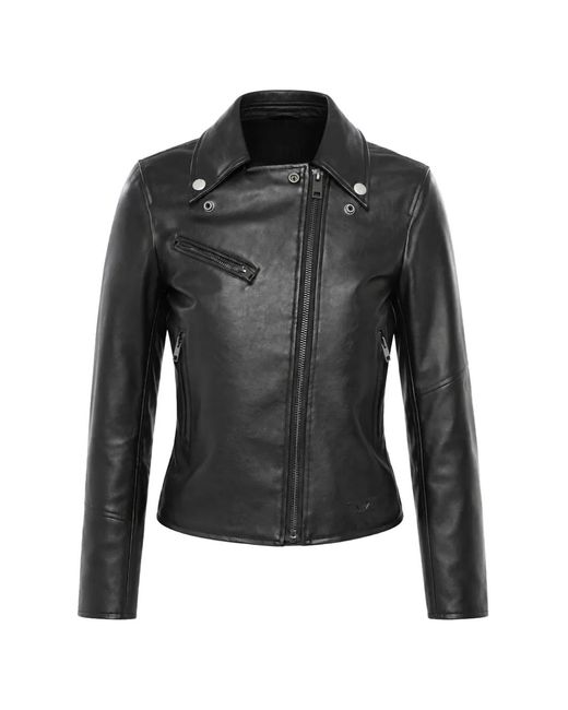 DIESEL Black R-Sinya-A-New Biker Jacket