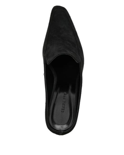 Rejina Pyo Black Kitten Mules 60Mm