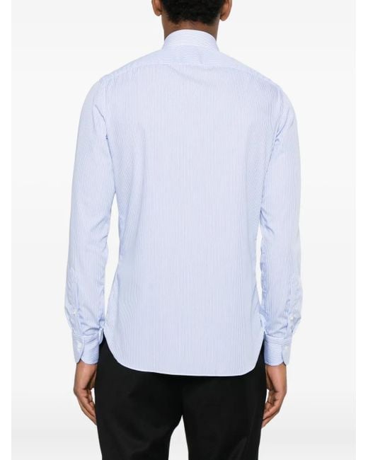 Camicia A Righe di Borriello in White da Uomo