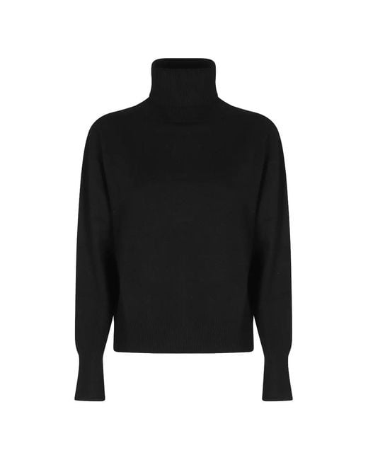 Semicouture Black Dahlia Roll-Neck Knitted Sweater
