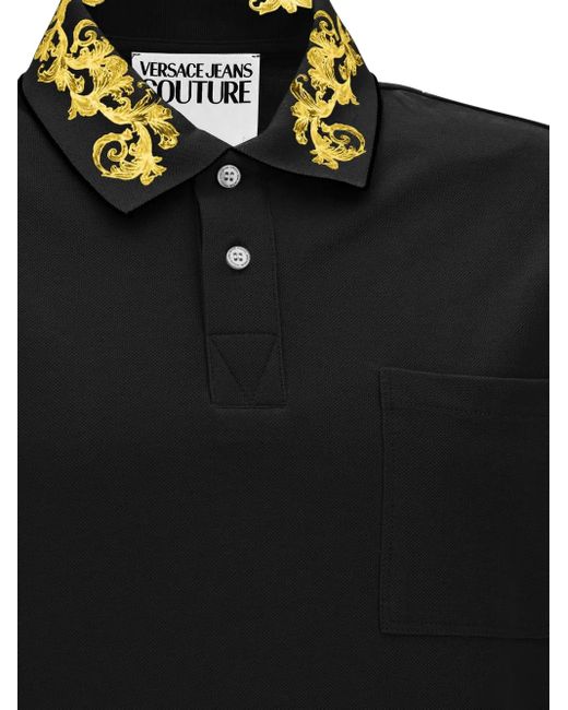 メンズ Versace Jeans Couture バロッコ ポロシャツ Black