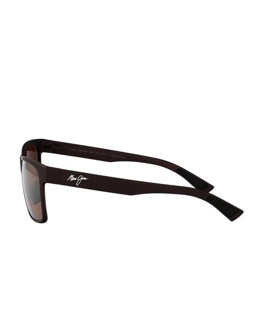 Maui Jim Brown Rectangle-Frame Sunglasses for men