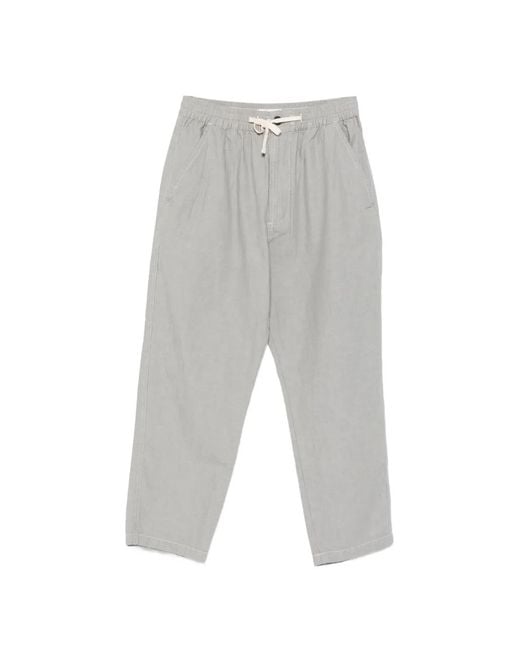 Universal Works Gray Drawstring-Waist Trousers for men