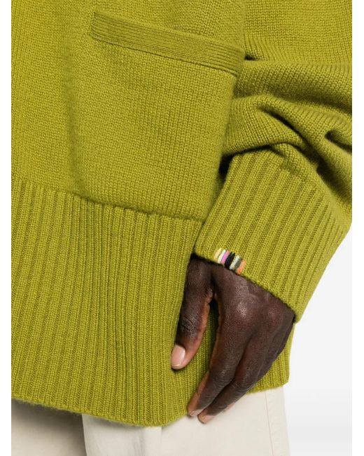 Extreme Cashmere Green Taurus Pocket Cardigan