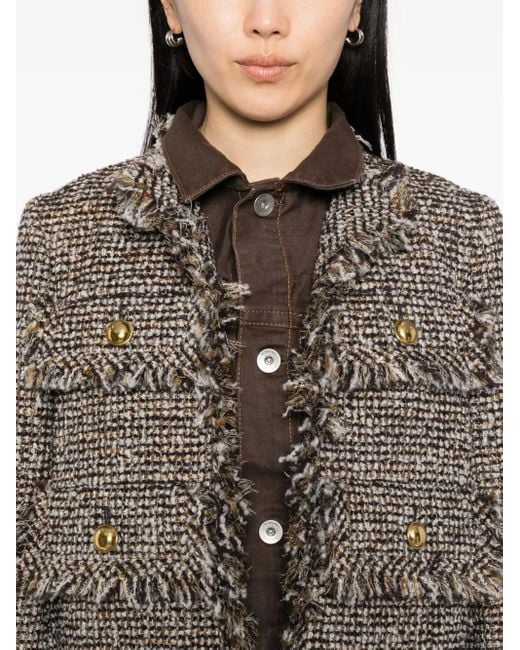 Chaqueta de sarga a capas Sacai de color Brown