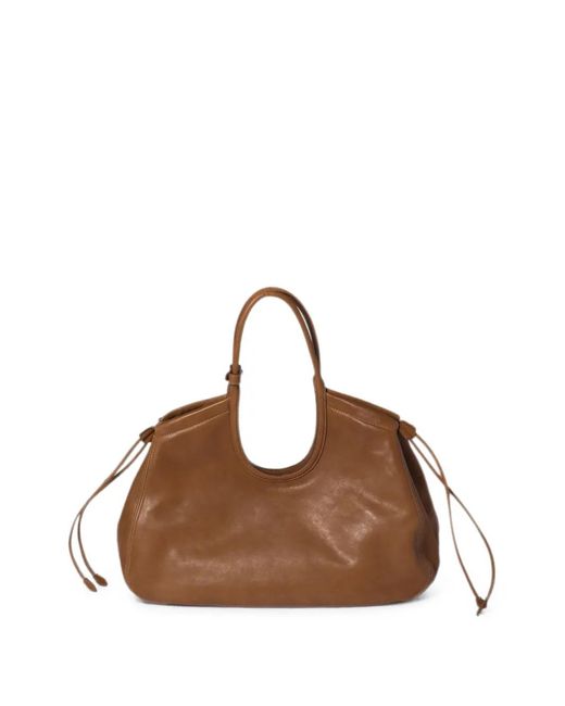Miu Miu Brown Ivy Nappa-Leather Shopping Bag