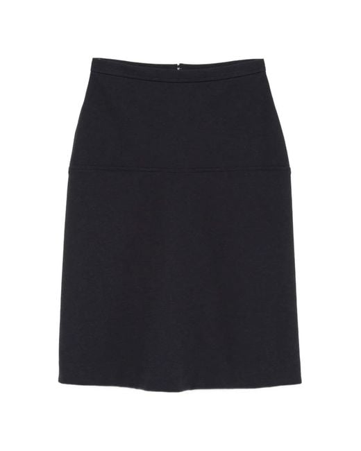 Jil Sander Blue Panelled Skirt