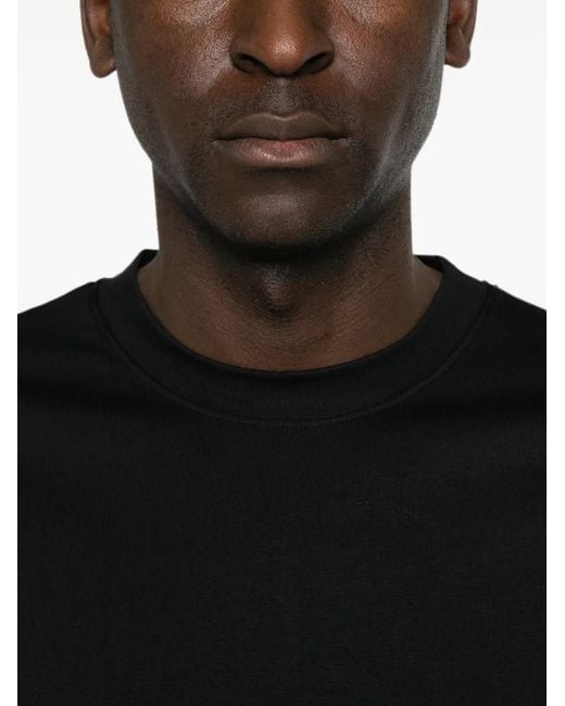 Paolo Pecora Black Crew-Neck T-Shirt for men