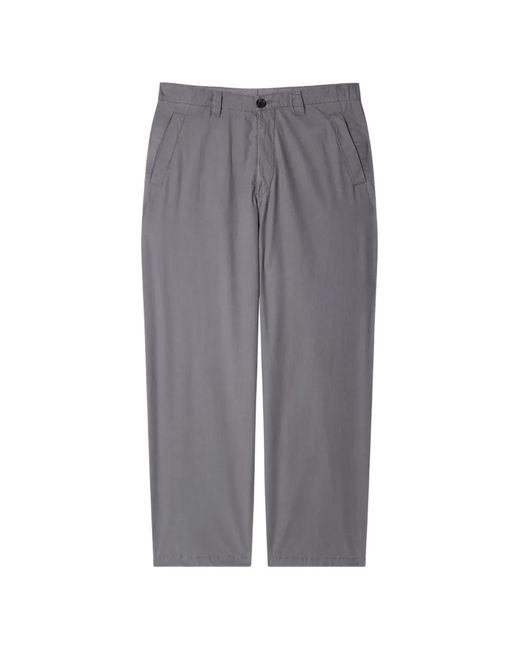 Paul Smith Gray Belt-Loop Chinos for men