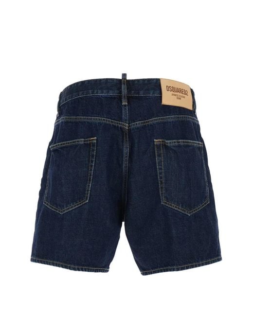 DSquared² Blue "Bro" Shorts for men