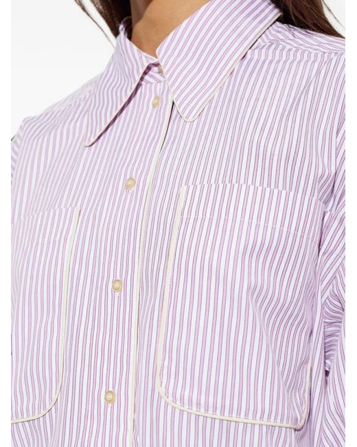 Munthe Purple Voyage Striped Shirt