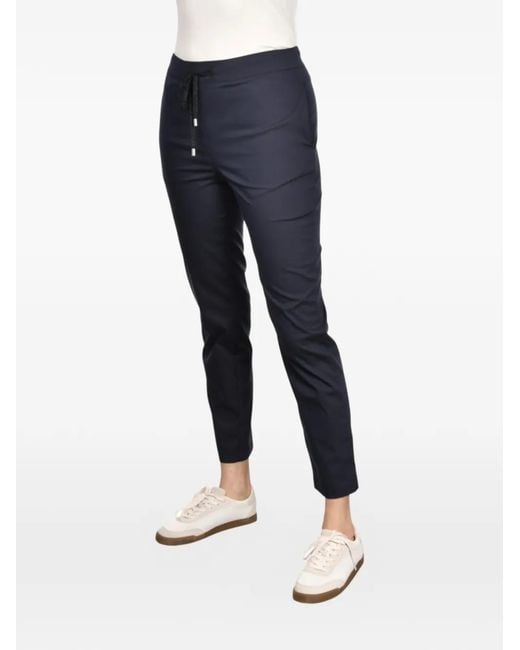 Gran Sasso Blue Drawstring Trousers