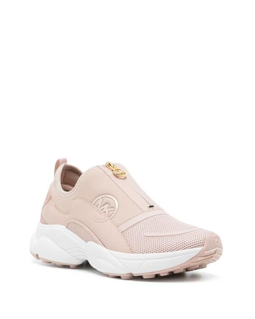 Michael Kors Pink Sami Zip Trainer