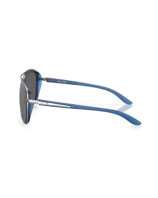 Oakley Gray Split Time Pilot-Frame Sunglasses