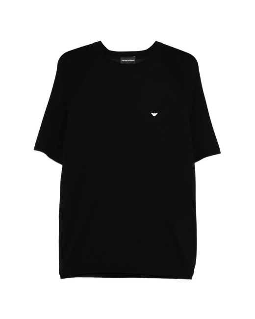 Emporio Armani Black Logo Short-Sleeve T-Shirt for men